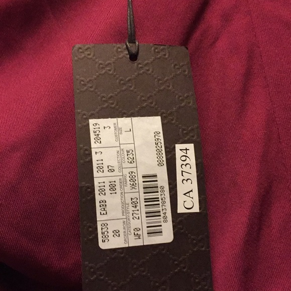 Gucci Wine Colored Wrap Dress with Belt - Picture 6 of 8